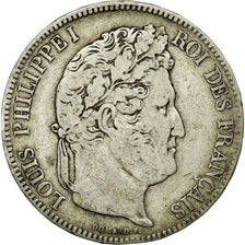 Coin, France, Louis-Philippe, 5 Francs, 1834, Lille, VF(20-25), Silver