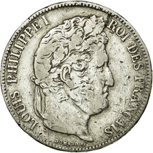 Monnaie, France, Louis-Philippe, 5 Francs, 1839, Bordeaux, TB, Argent