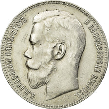 Coin, Russia, Nicholas II, Rouble, 1899, Brussels, AU(50-53), Silver, KM:59.1