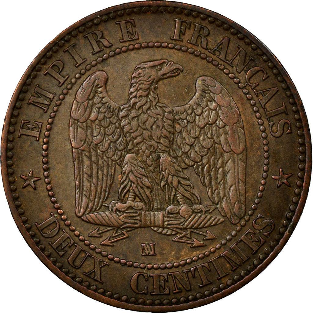 Coin, France, Napoleon III, Napoléon III, 2 Centimes, 1855, Marseille