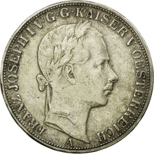 Moneda, Austria, Franz Joseph I, Thaler, 1857, Vienna, MBC, Plata, KM:2244
