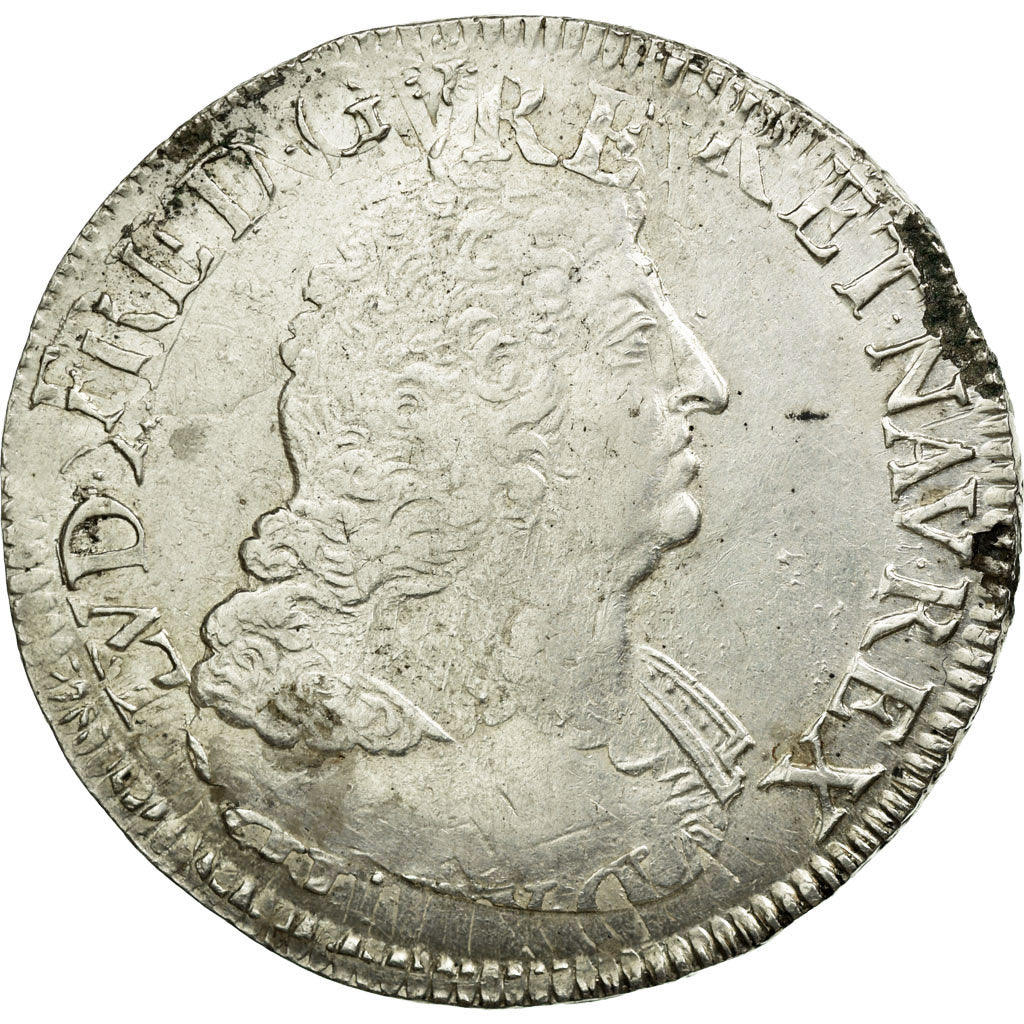 Coin, France, Louis XIV, Ecu aux palmes, 1694, Paris, VF(30-35), Silver