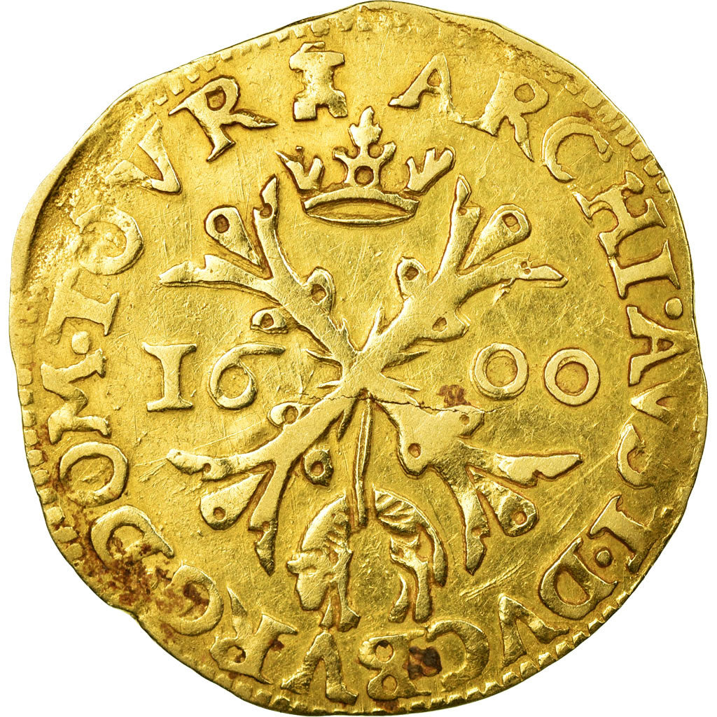 Coin, Spanish Netherlands, Albert & Isabella, Albertin, 1600, Tournai, Rare