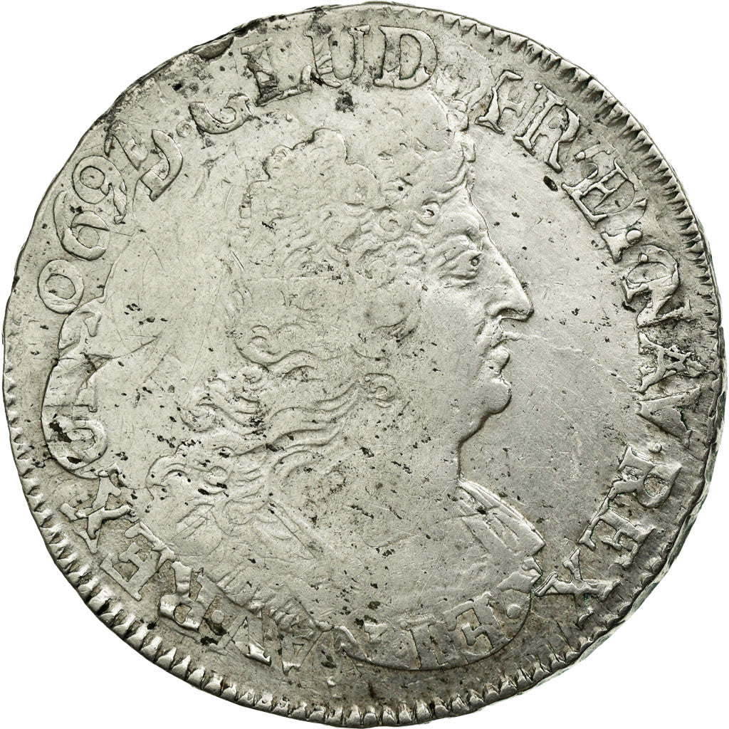 Coin, France, Louis XIV, 1/2 Ecu aux palmes, Uncertain date, Uncertain Mint