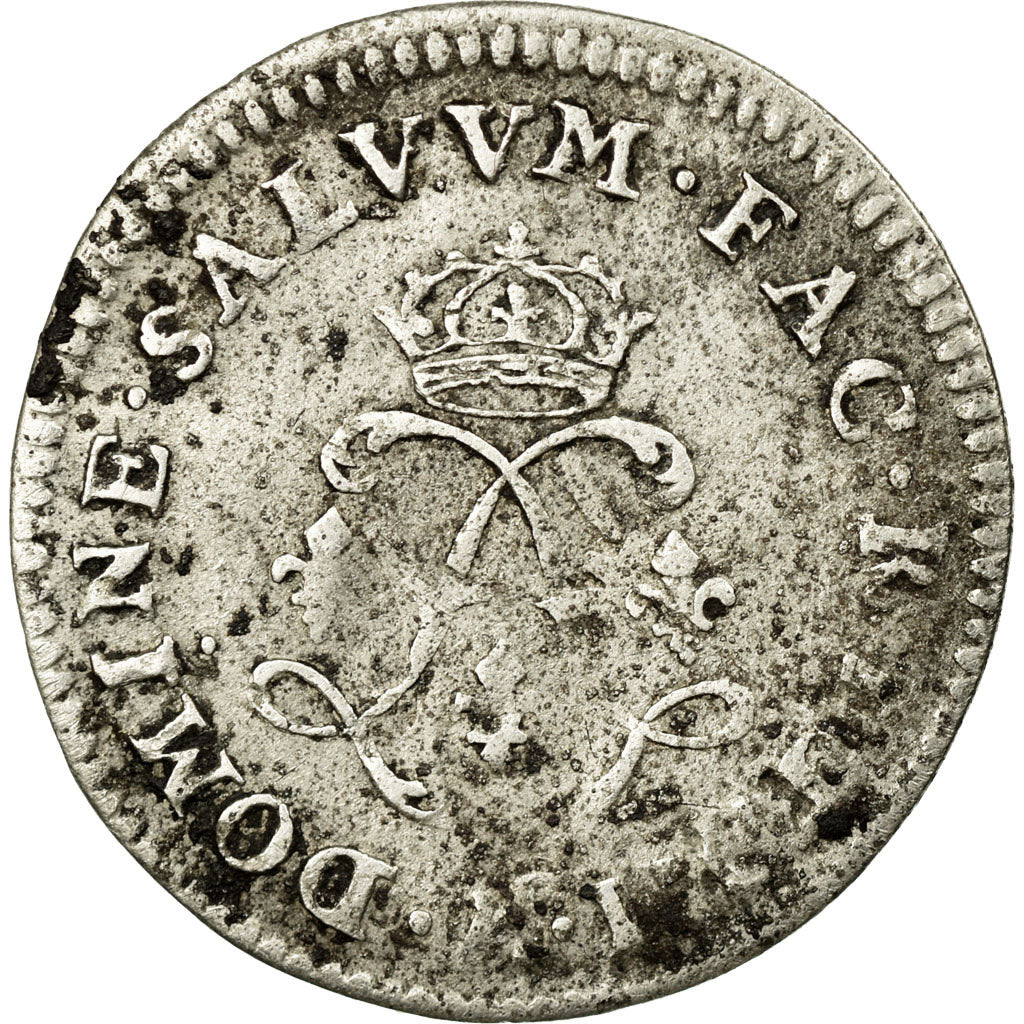 Coin, France, Louis XIV, 4 Sols aux 2 L, 1692, Paris, VF(20-25), Silver