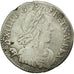 Moneta, Francia, Louis XIV, 1/12 Ecu à la mèche longue, 1653, Montpellier, MB