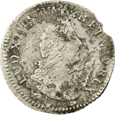Monnaie, France, Louis XIV, 1/12 Ecu aux palmes, Date incertaine, Dijon, B+