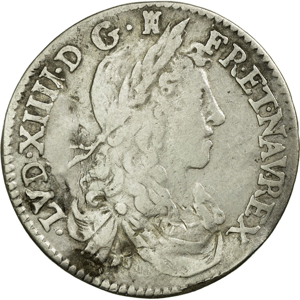 Munten, Frankrijk, Louis XIV, 1/12 Écu au buste juvénile, 1661, Limoges, FR