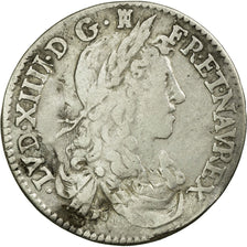 Munten, Frankrijk, Louis XIV, 1/12 Écu au buste juvénile, 1661, Limoges, FR