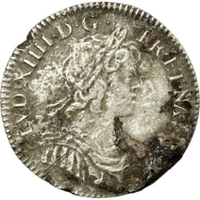 Coin, France, Louis XIV, 1/12 Ecu à la mèche courte, 1644, Paris, F(12-15)