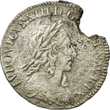 Munten, Frankrijk, Louis XIII, 1/12 Ecu, 1643, Paris, 2ème poinçon de Warin