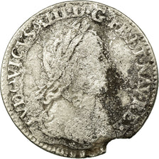 Moeda, França, Louis XIII, 1/12 Ecu, 1643, Paris, 2ème poinçon de Warin