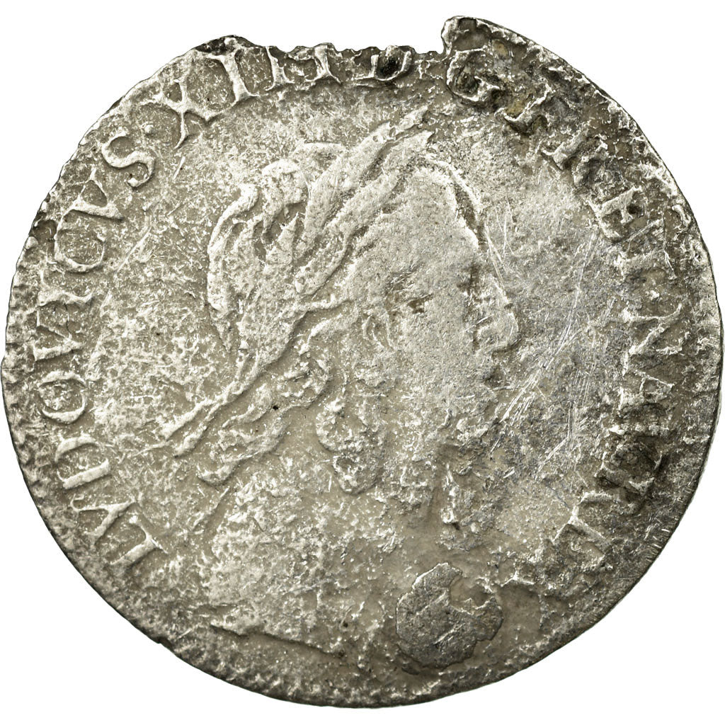 Coin, France, Louis XIII, 1/12 Ecu, 1643, Paris, 2ème poinçon de Warin