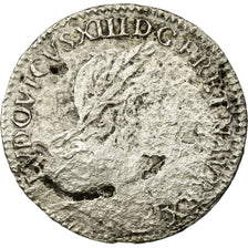 Moeda, França, Louis XIII, 1/12 Ecu, 1643, Paris, 2ème poinçon de Warin