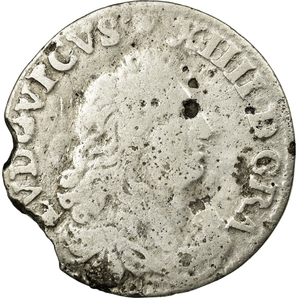 Monnaie, France, Louis XIV, 4 Sols des Traitants, 1675, Vimy, B+, Argent