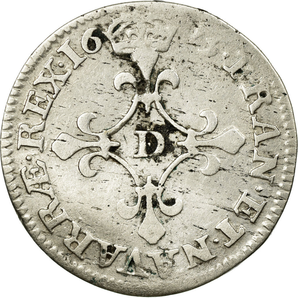 Coin, France, Louis XIV, 4 Sols des Traitants, 1675, Vimy, VF(20-25), Silver