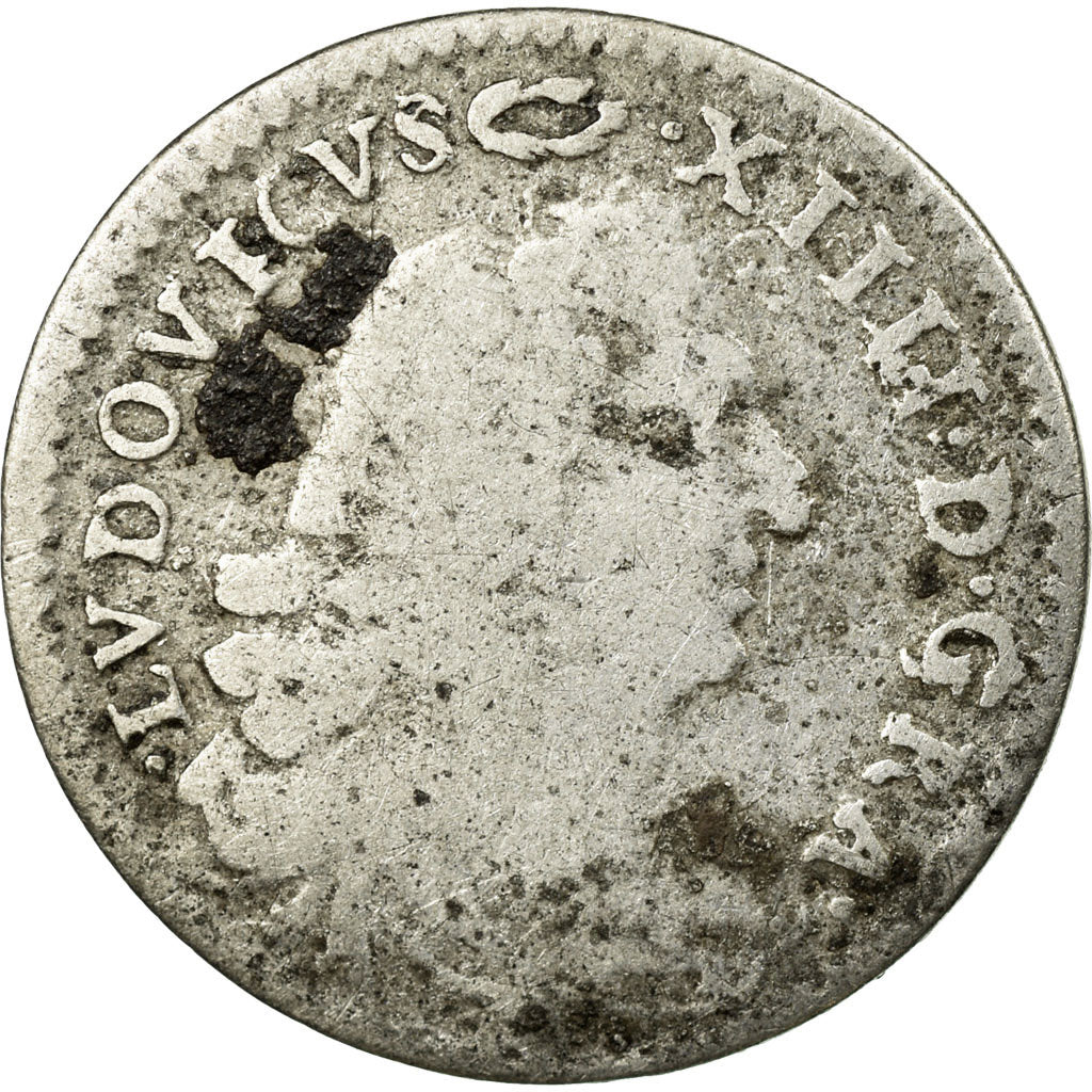 Munten, Frankrijk, Louis XIV, 4 Sols des Traitants, 1675, Paris, ZG+, Zilver