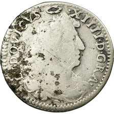Coin, France, Louis XIV, 4 Sols des Traitants, 1675, Paris, F(12-15), Silver