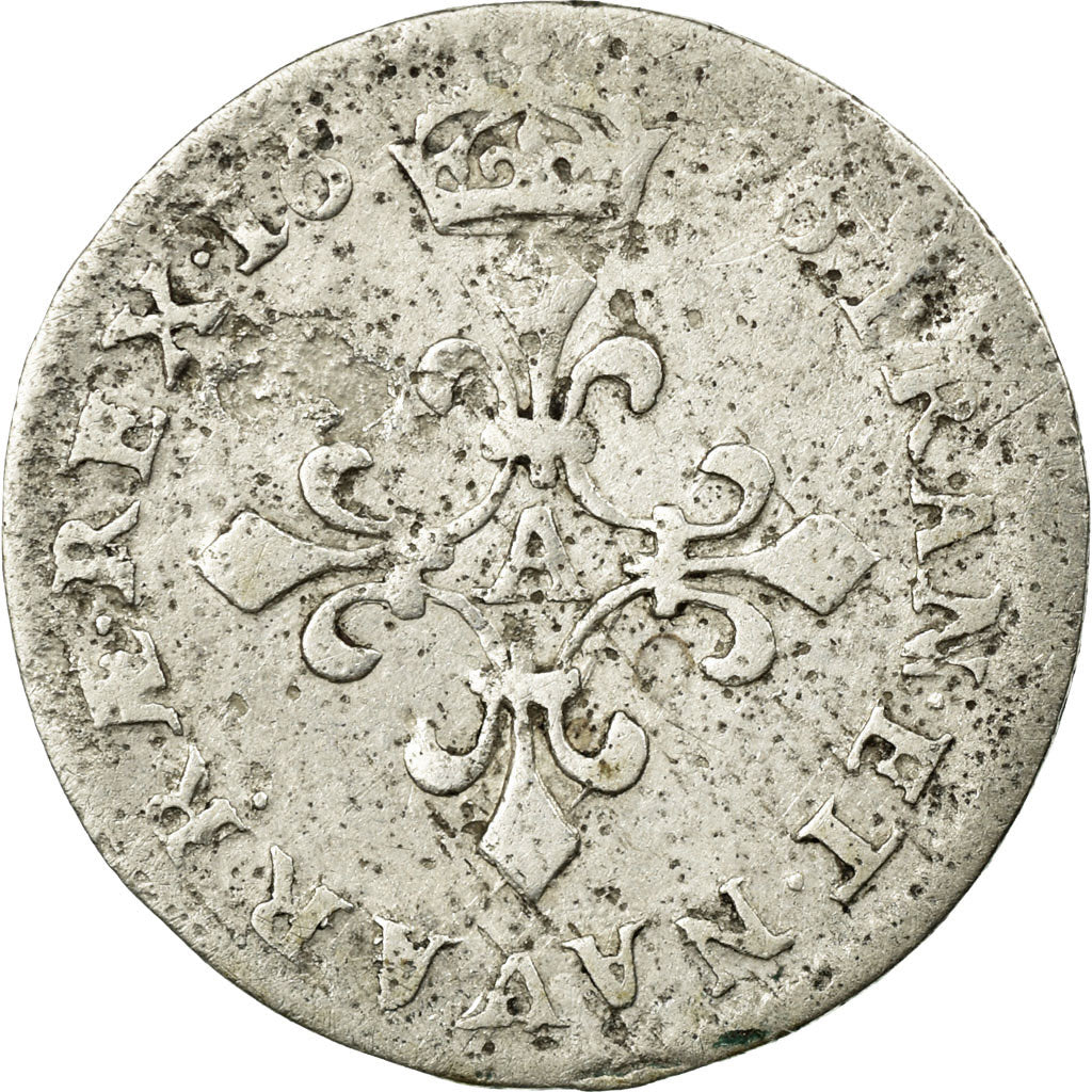 Coin, France, Louis XIV, 4 Sols des Traitants, 1676, Paris, F(12-15), Silver