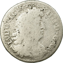 Moneda, Francia, Louis XIV, 4 Sols des Traitants, 1676, Paris, BC, Plata