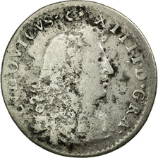 Moeda, França, Louis XIV, 4 Sols des Traitants, 1676, Paris, F(12-15), Prata
