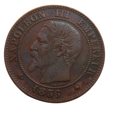 FRANCE, Napoléon III, 2 Centimes, 1856, Strasbourg, EF(40-45), Bronze, Gadoury #