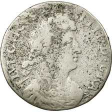 Moneda, Francia, Louis XIV, 4 Sols des Traitants, 1677, Paris, BC, Plata
