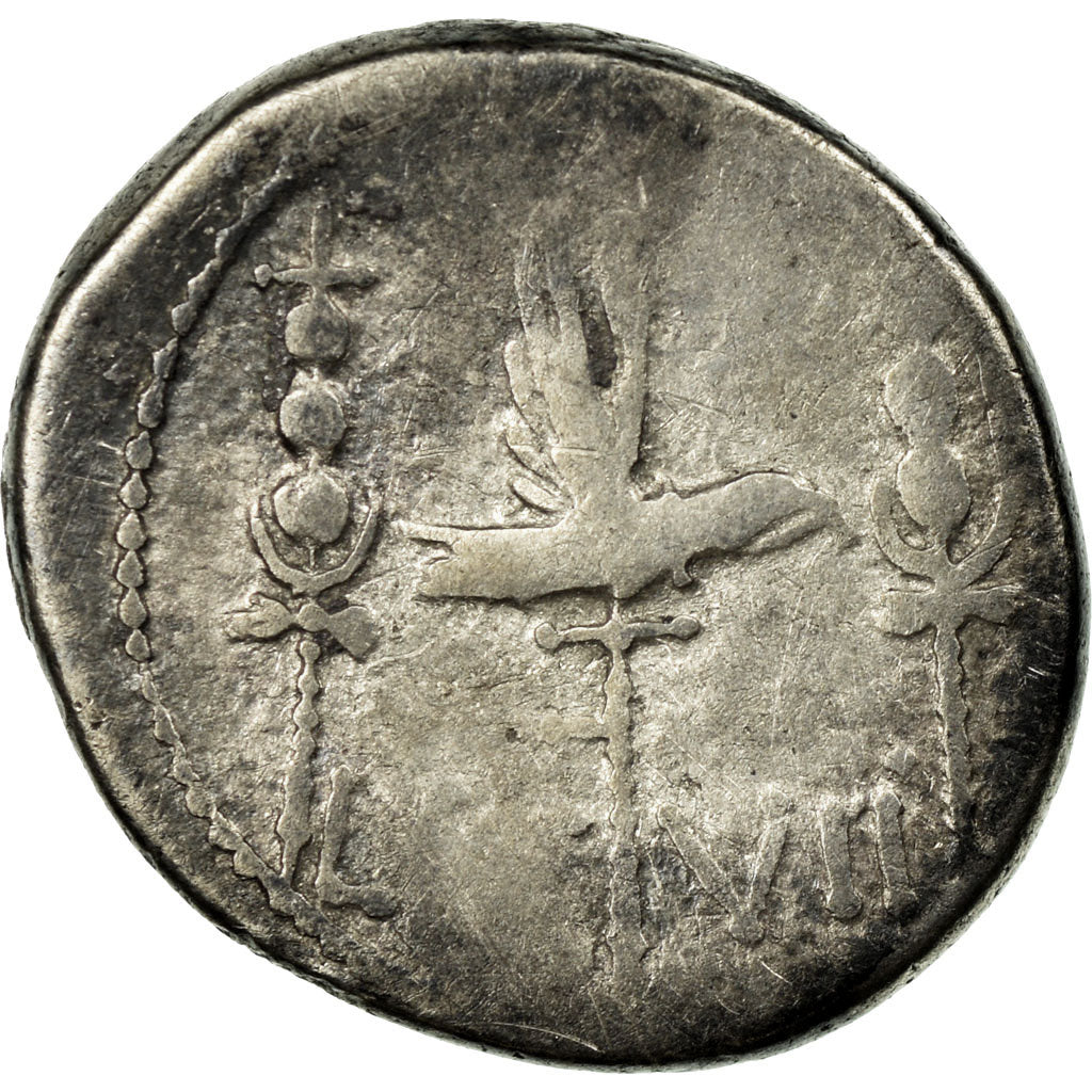 Moeda, Marcus Antonius, Denarius, Traveling Mint, VF(20-25), Prata