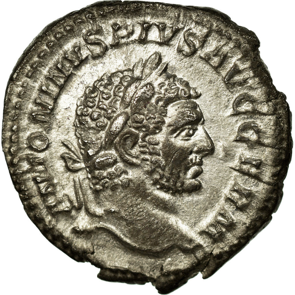 Coin, Caracalla, Denarius, 213-217, Rome, AU(55-58), Silver, RIC:311b
