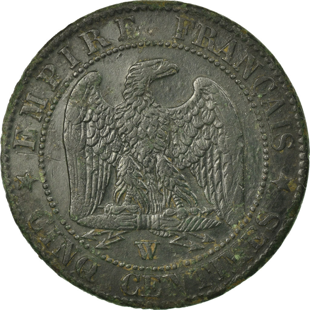 Münze, Frankreich, Napoleon III, 5 Centimes, 1856, Lille, S+, Bronze