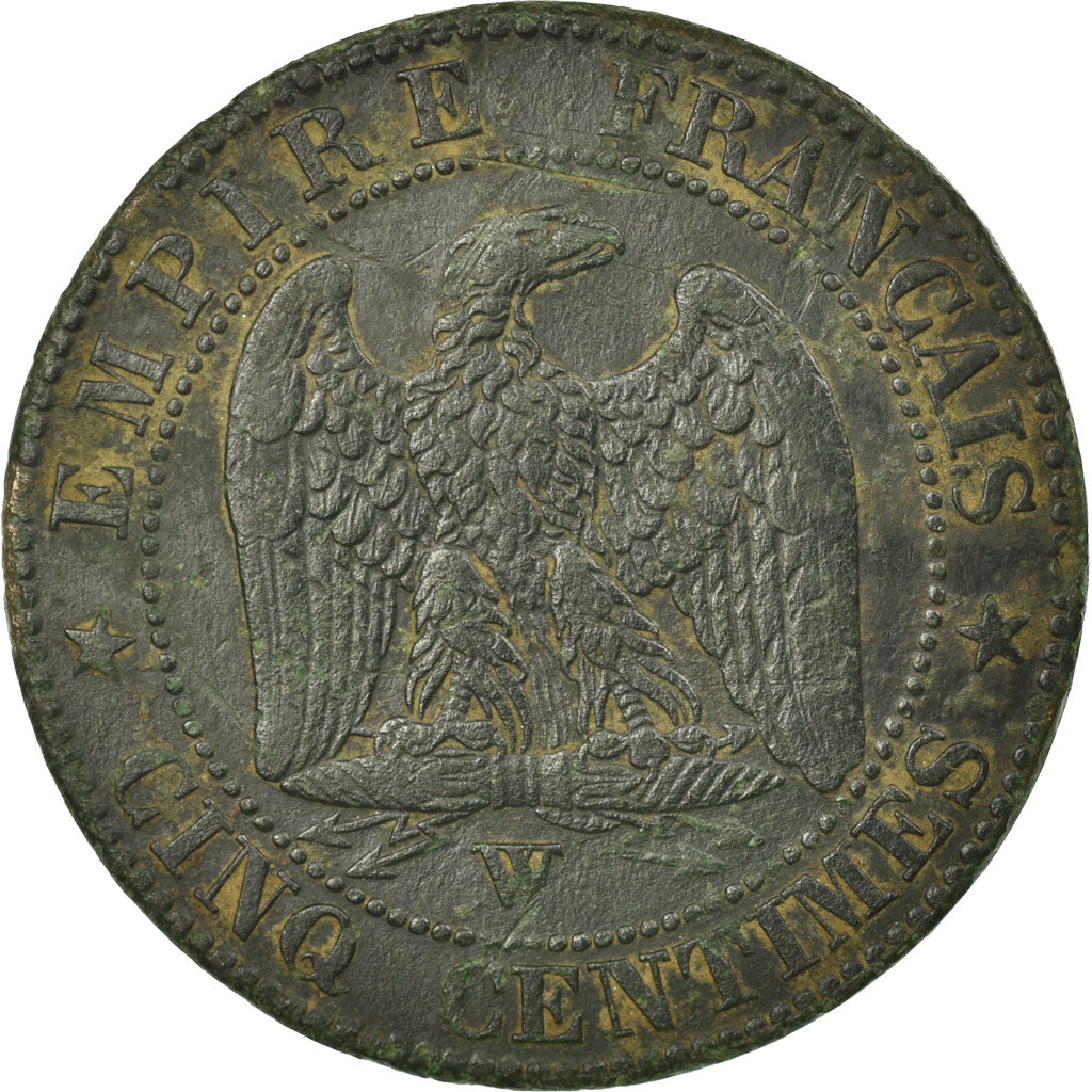 Coin, France, Napoleon III, 5 Centimes, 1854, Lille, VF(30-35), Bronze