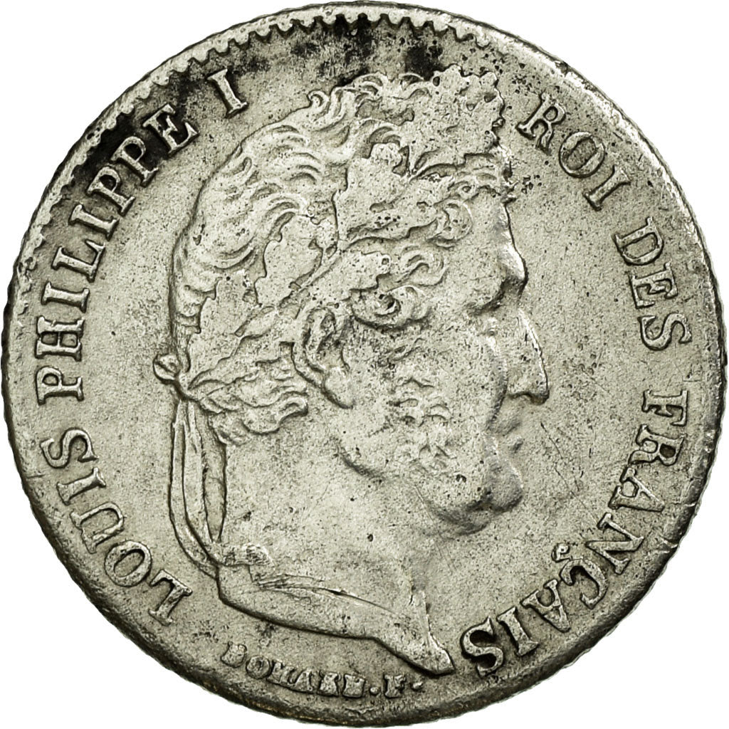 Coin, France, Louis-Philippe, 1/4 Franc, 1839, Paris, VF(30-35), Silver