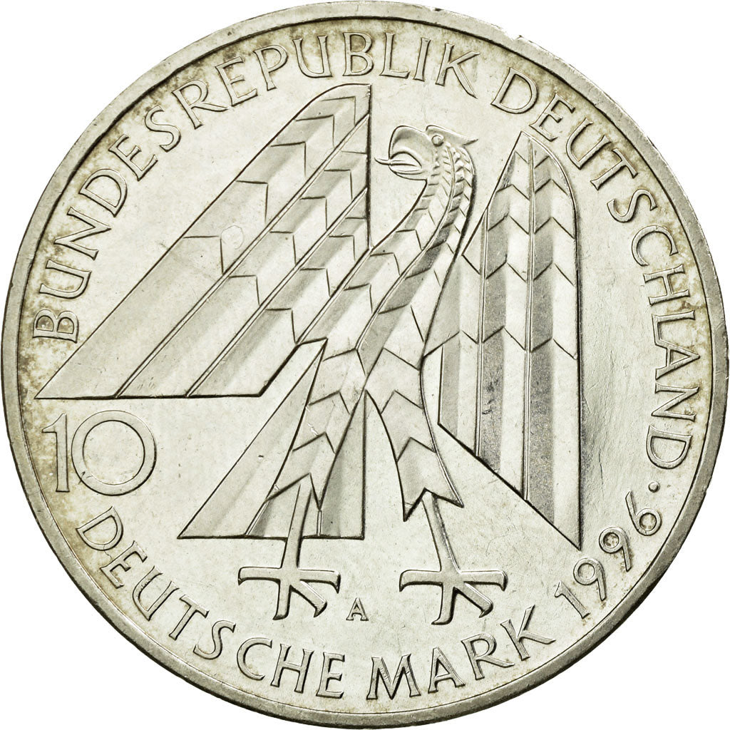 Münze, Bundesrepublik Deutschland, 10 Mark, 1996, Berlin, Germany, VZ+, Silber