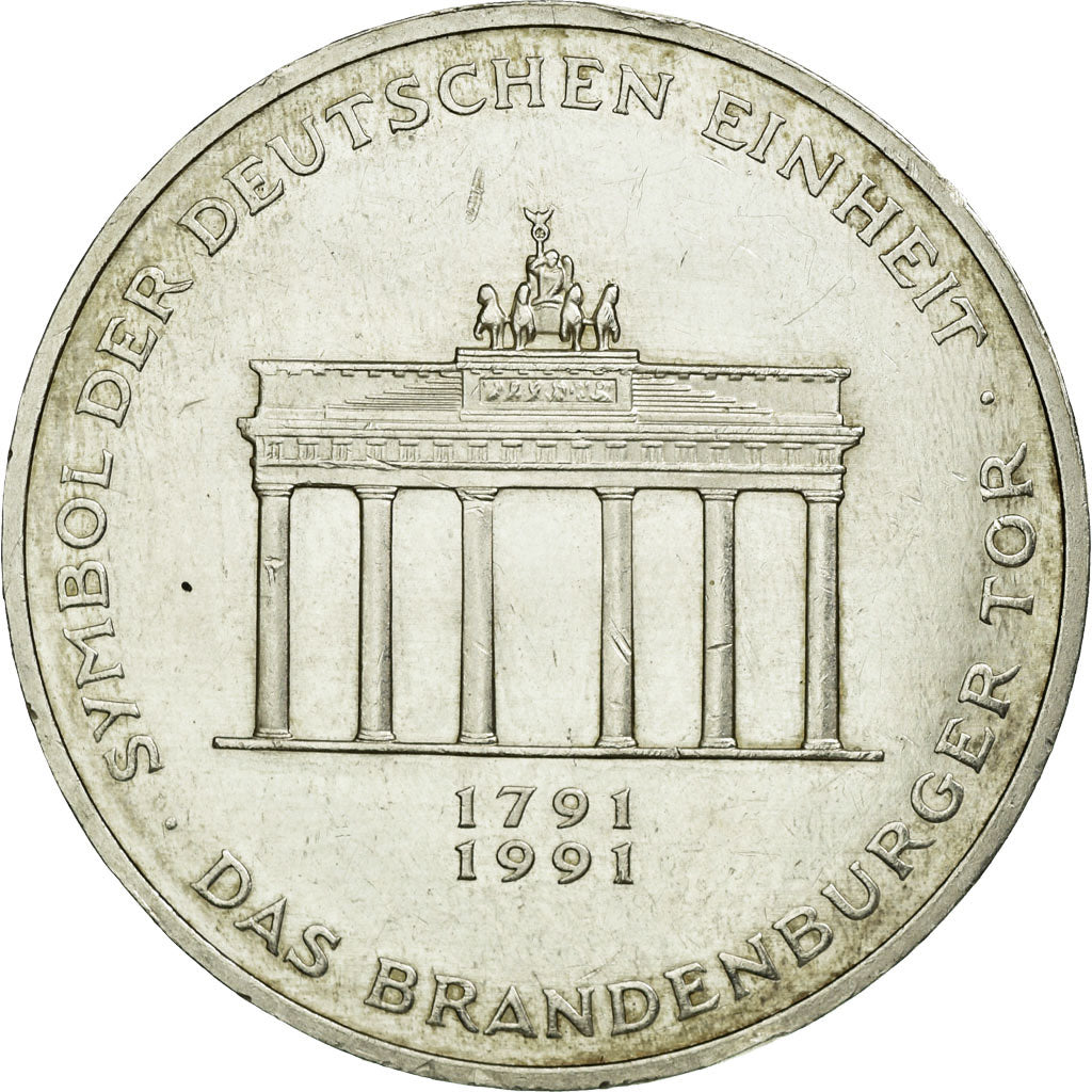 Coin, GERMANY - FEDERAL REPUBLIC, 10 Mark, 1991, Berlin, Germany, AU(50-53)
