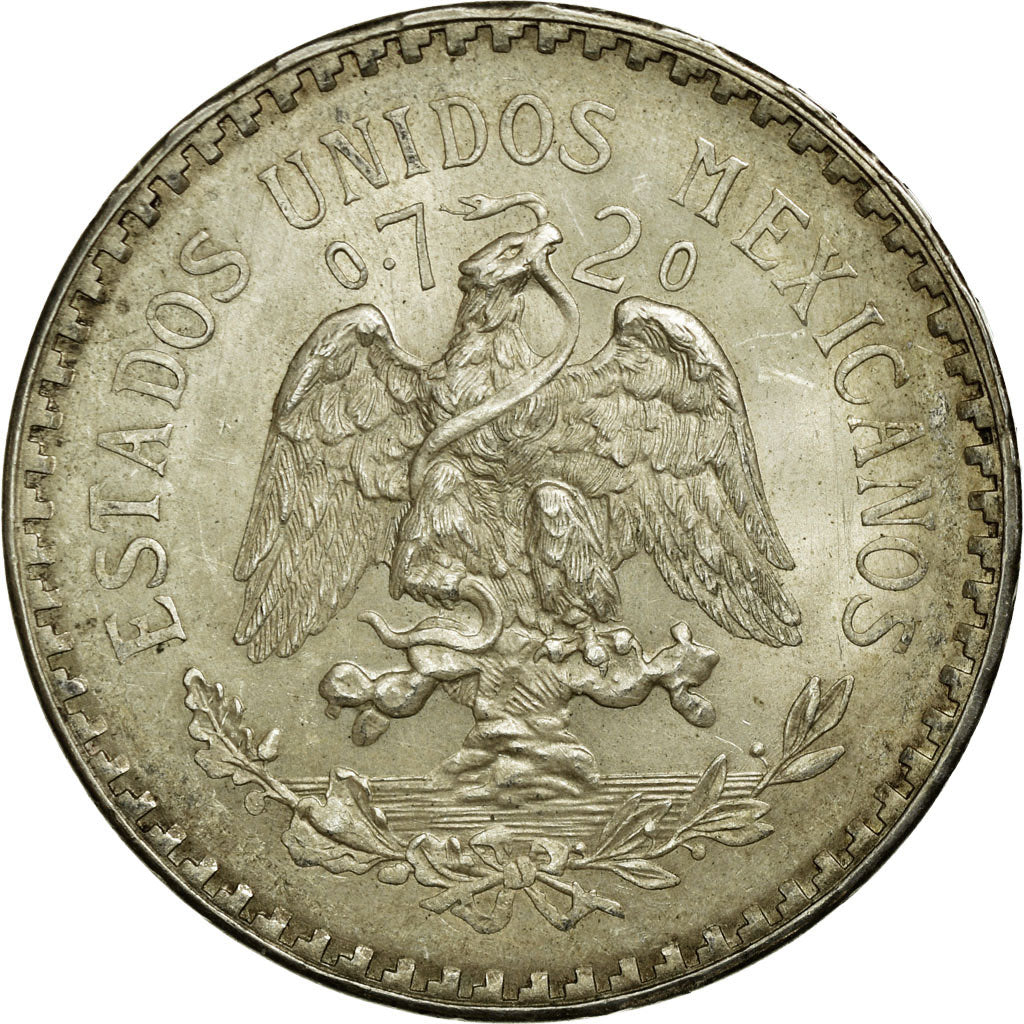 Coin, Mexico, Peso, 1944, Mexico City, MS(60-62), Silver, KM:455