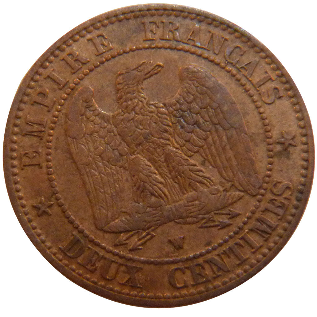 FRANCE, Napoléon III, 2 Centimes, 1856, Lille, EF(40-45), Bronze, Gadoury #103,