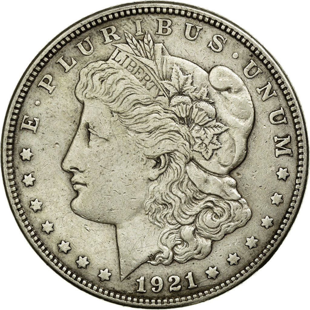 Coin, United States, Morgan Dollar, Dollar, 1921, U.S. Mint, Denver, EF(40-45)