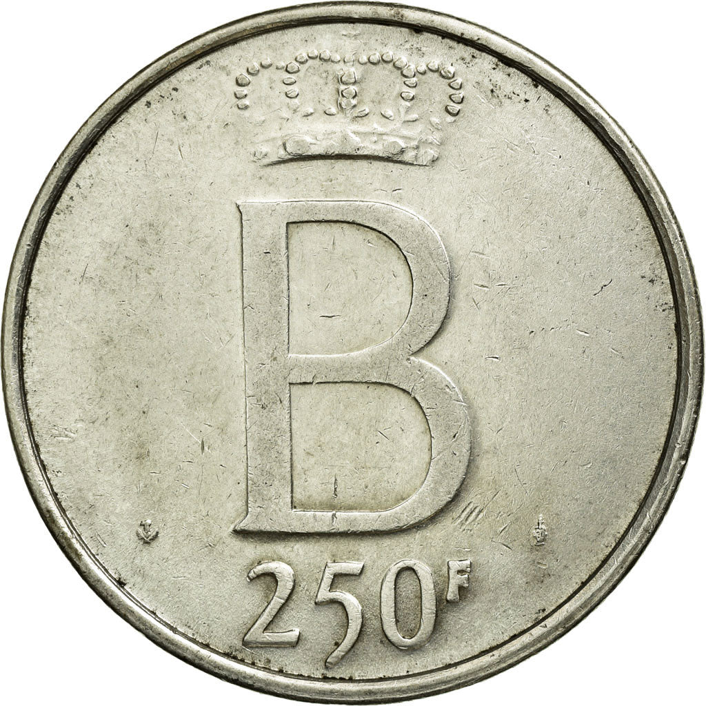 Coin, Belgium, 250 Francs, 250 Frank, 1976, AU(50-53), Silver, KM:157.1