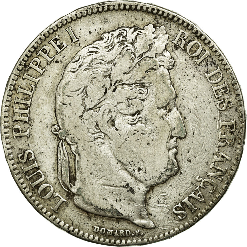 Monnaie, France, Louis-Philippe, 5 Francs, 1834, Bordeaux, TB, Argent
