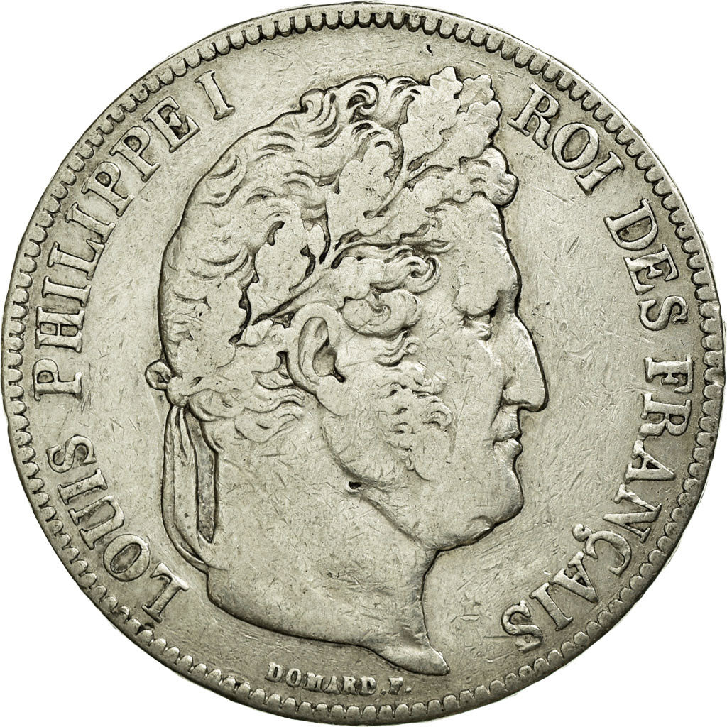 Coin, France, Louis-Philippe, 5 Francs, 1841, Paris, VF(30-35), Silver