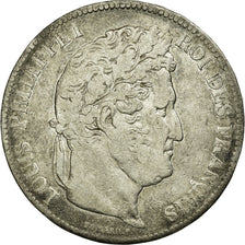 Coin, France, Louis-Philippe, 5 Francs, 1836, Strasbourg, VF(20-25), Silver
