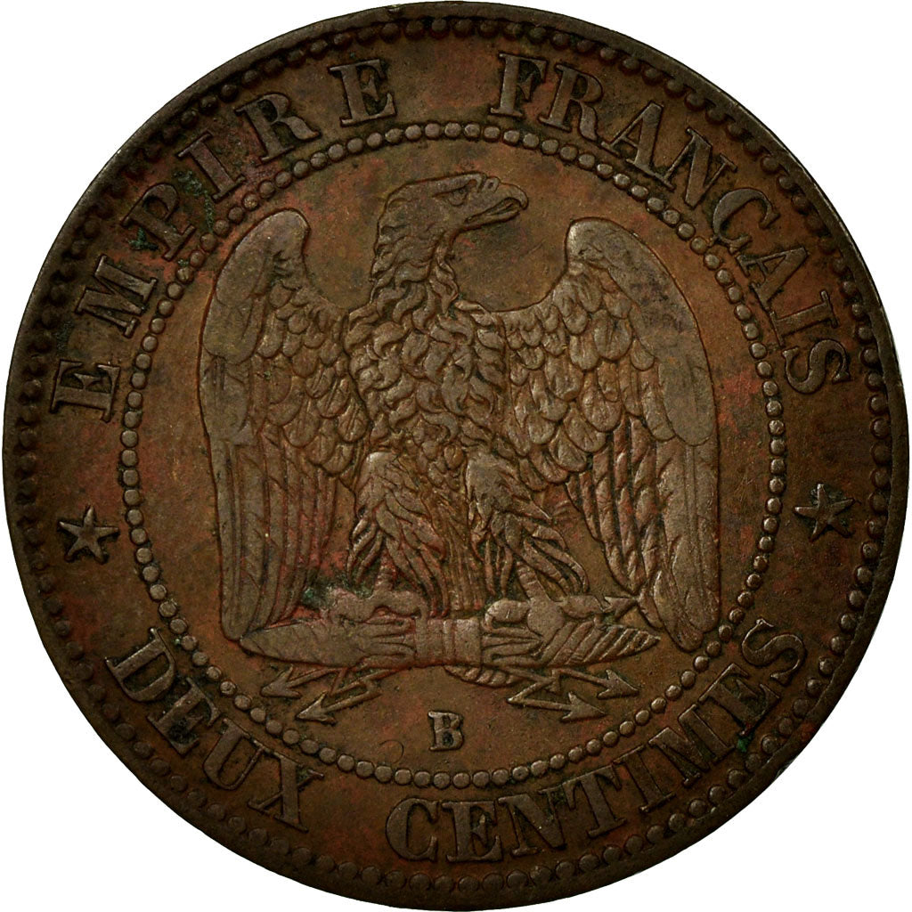 Coin, France, Napoleon III, Napoléon III, 2 Centimes, 1857, Rouen, EF(40-45)
