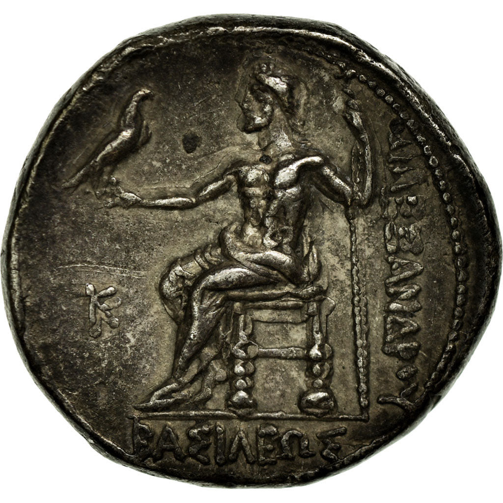 Coin, Cyprus, Alexander III, Tetradrachm, 325-320 BC, Kition, AU(50-53), Silver