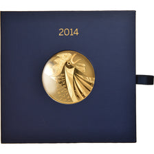 France, 1000 Euro, 2014, Paris, Coq, MS(65-70), Gold