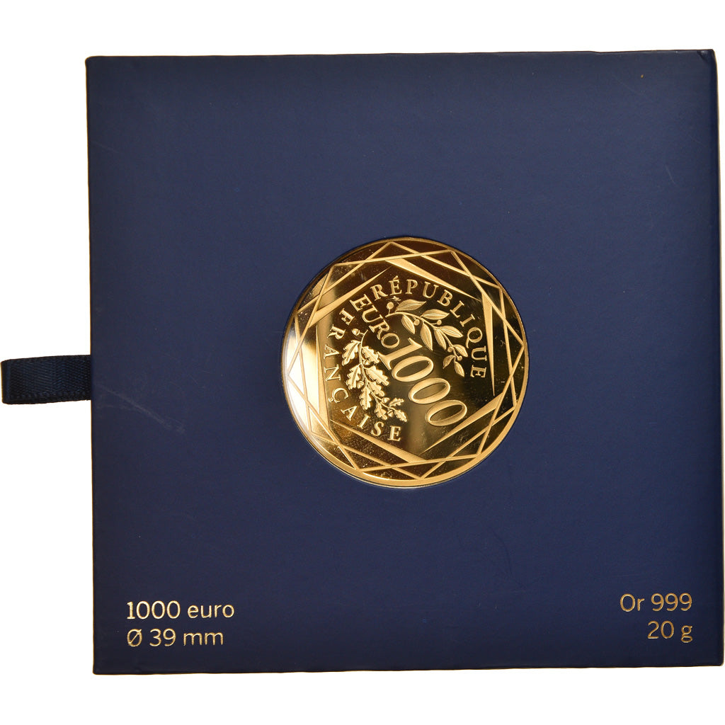 France, 1000 Euro, 2014, Paris, Coq, MS(65-70), Gold