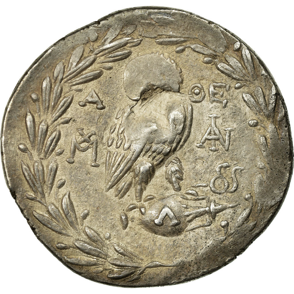 Coin, Attica, Athens, Tetradrachm, 165-149/8 BC, Athens, AU(50-53), Silver