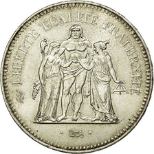 Coin, France, Hercule, 50 Francs, 1974, Paris, MS(63), Silver, KM:941.1