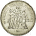 Coin, France, Hercule, 50 Francs, 1974, Paris, MS(63), Silver, KM:941.1