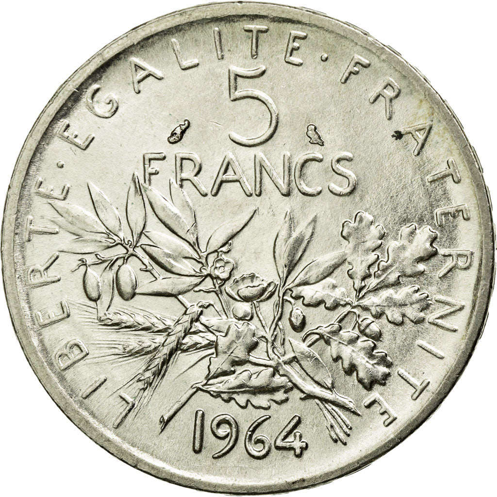 Coin, France, Semeuse, 5 Francs, 1964, Paris, MS(64), Silver, KM:926