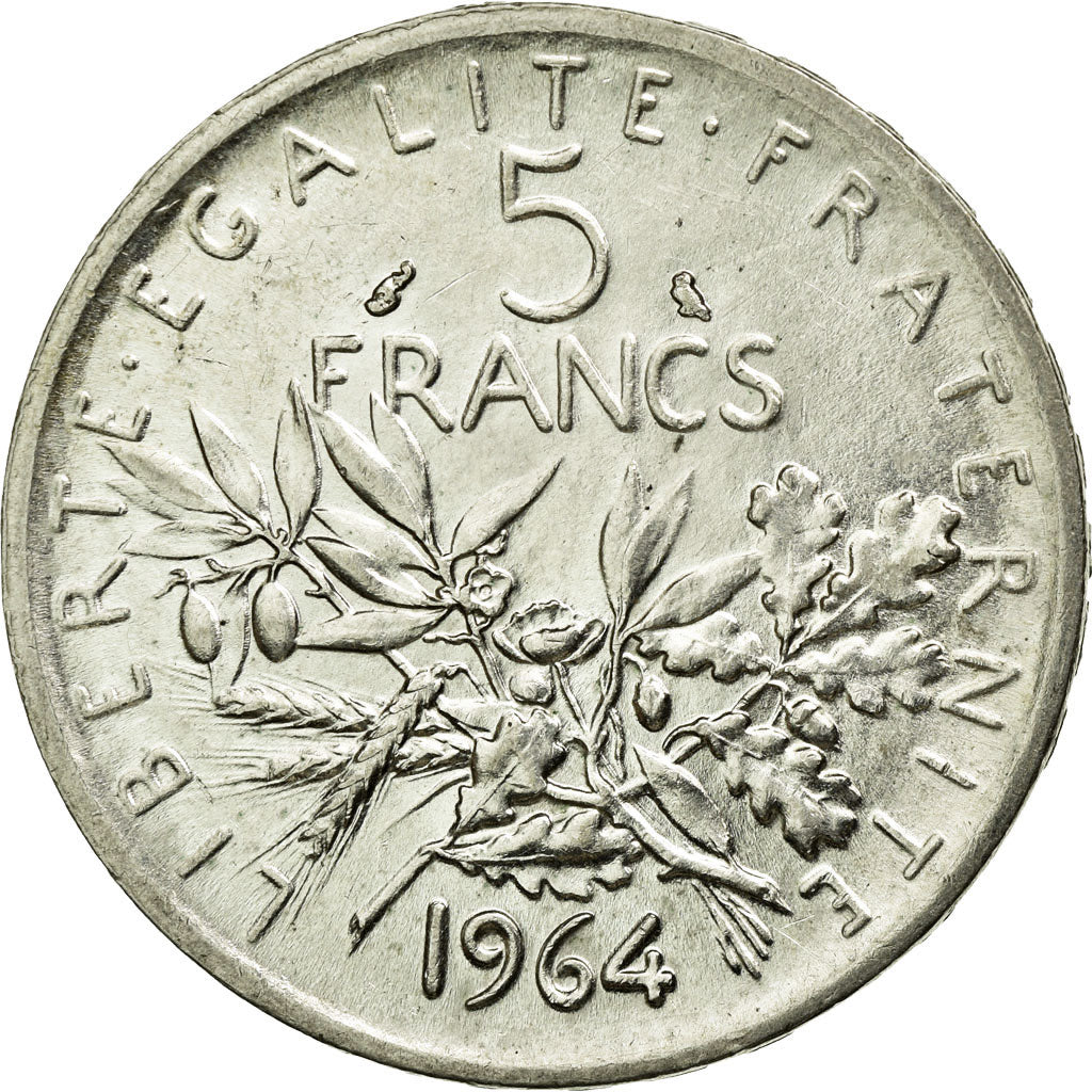 Coin, France, Semeuse, 5 Francs, 1964, Paris, MS(63), Silver, KM:926